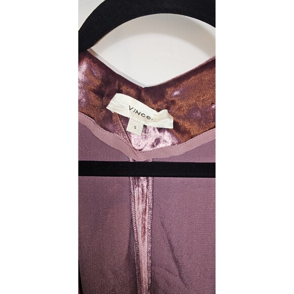 Vince Panne Velvet Wrap Top Blouse Violet Size Small - Picture 6 of 8